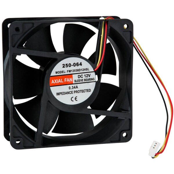 Main product image for Cooling Fan 12 VDC 120 x 120 x 38mm 95 CFM 250-064